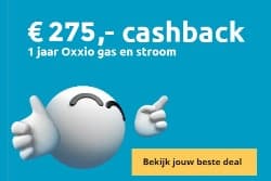 Oxxio cashback actie vaste tarieven Oxxio cashback actie vaste tarieven