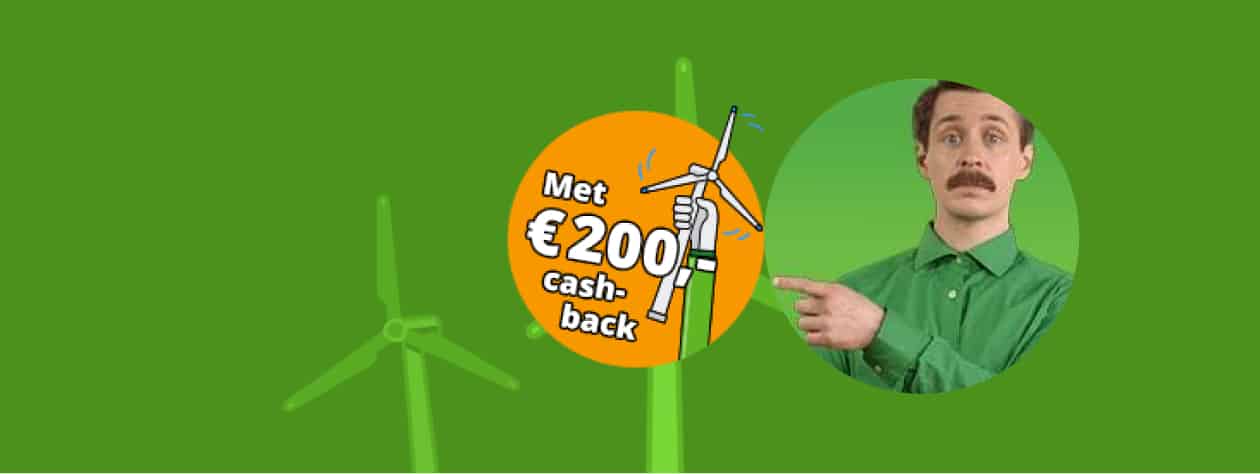 Energiedirect actie met € 200,- cashback